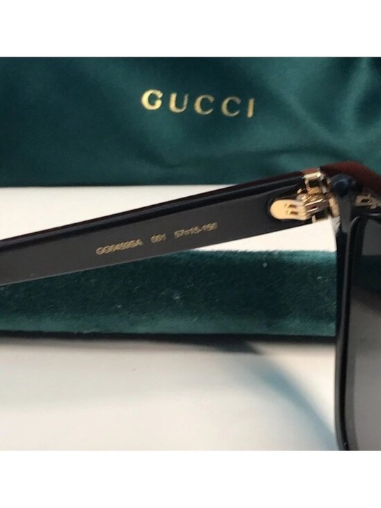 New Authentic Gucci Stylish Black Sunglasses GG0459SA 001 main image 4